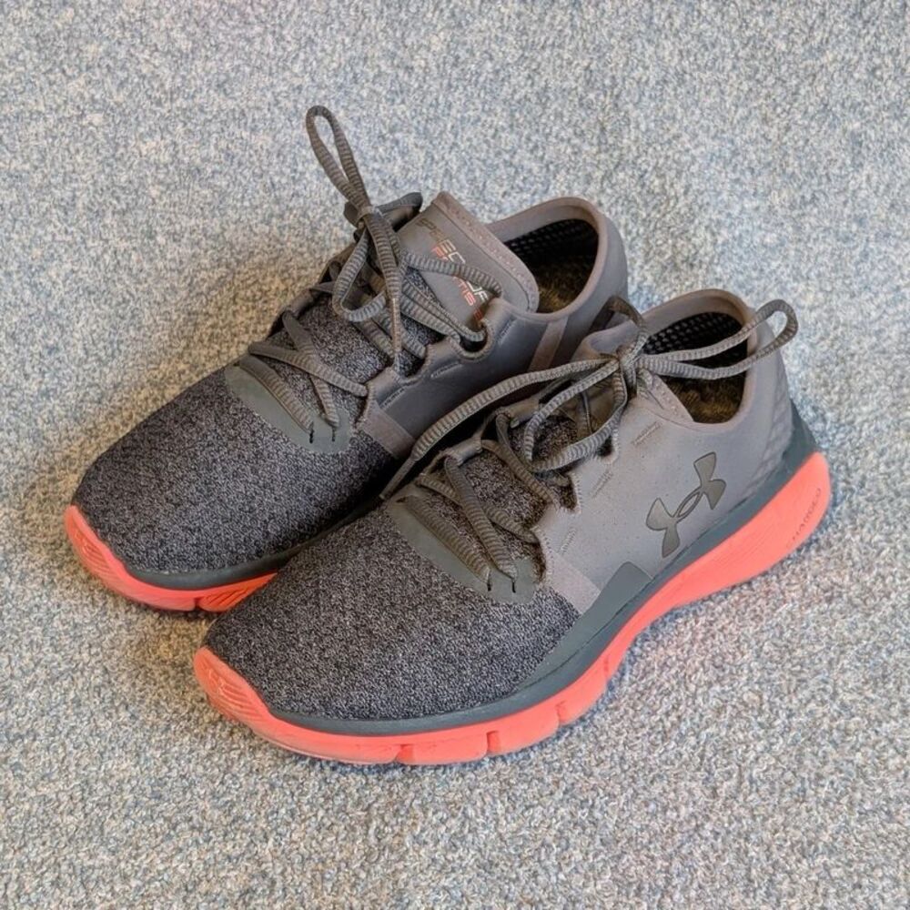 Under Armour SpeedForm Fortis Women's Athletic Running Shoes Gray Coral Size 7.5